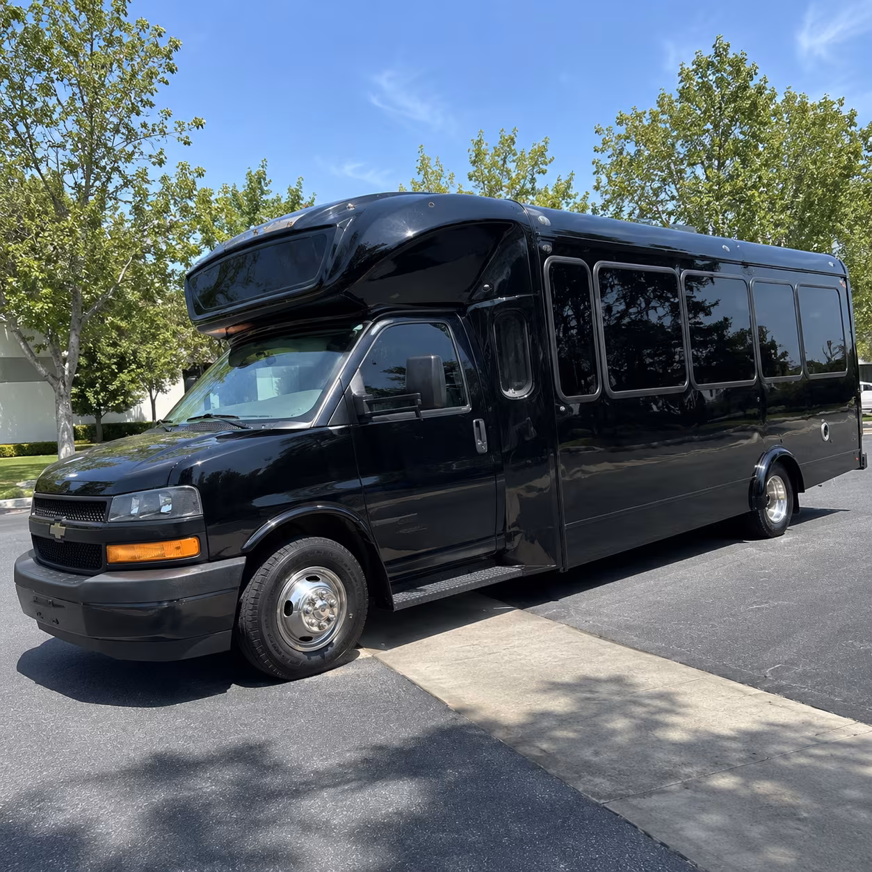 clinton township 15 passenger party bus