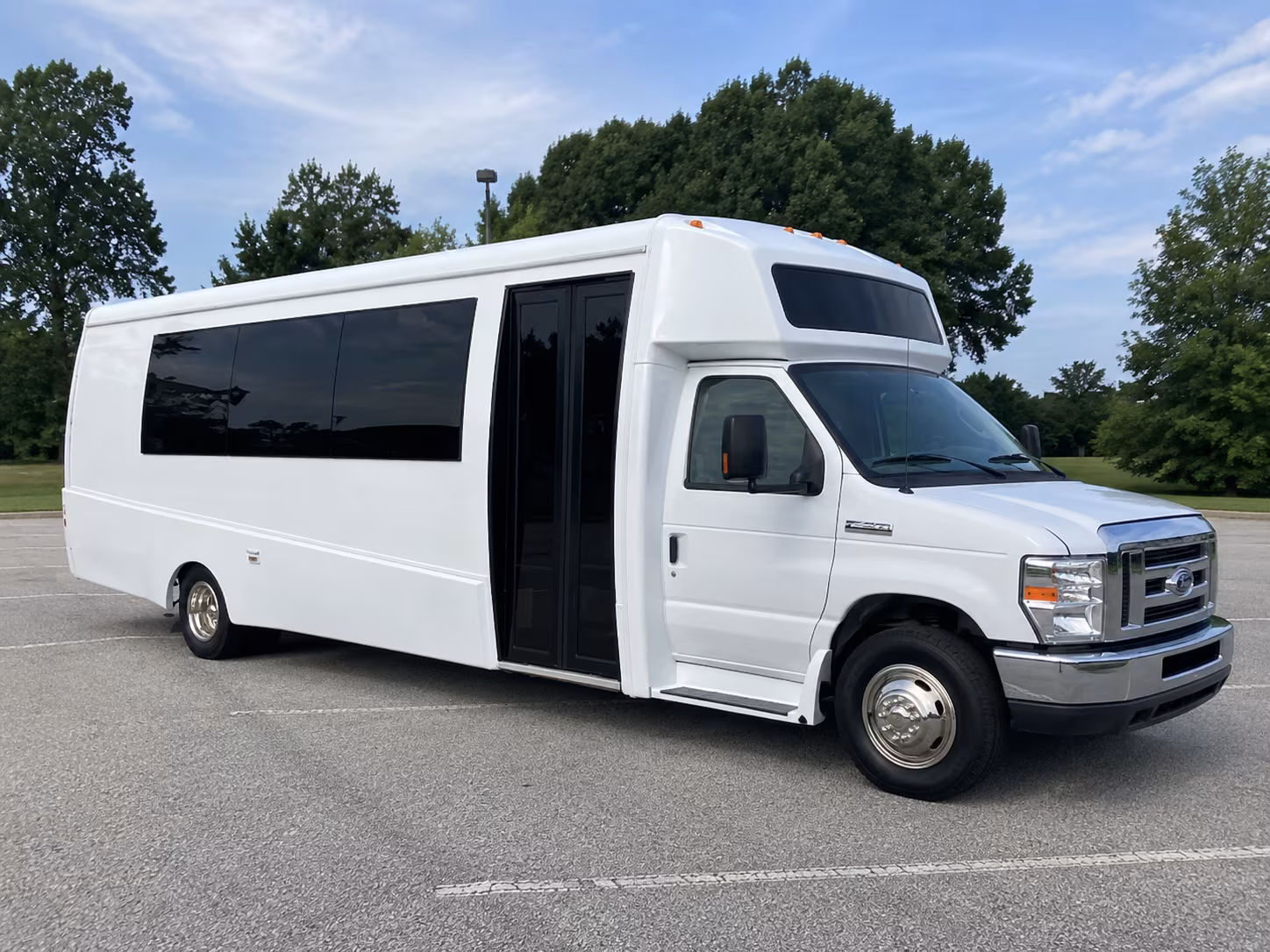 clinton township 18 passenger party bus
